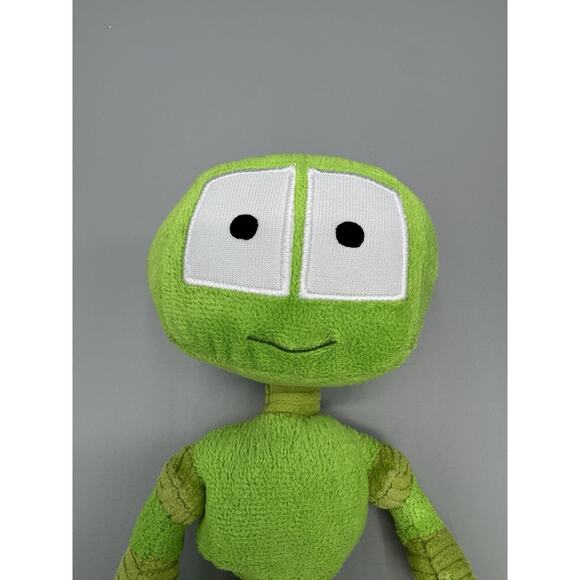 Hershey Chocolate World Park 11” Green Robot Plush Stuffed Souvenir 2013 - Picture 3 of 9